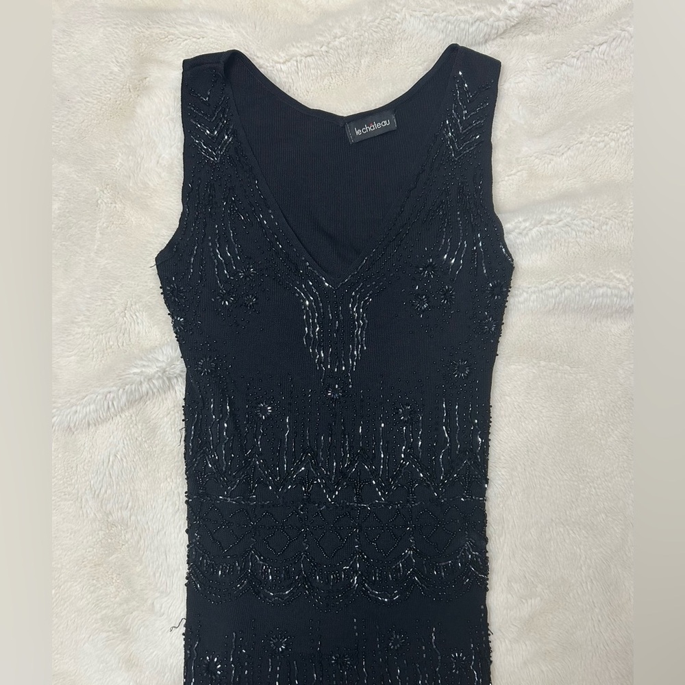 vintage le chateau beaded top!